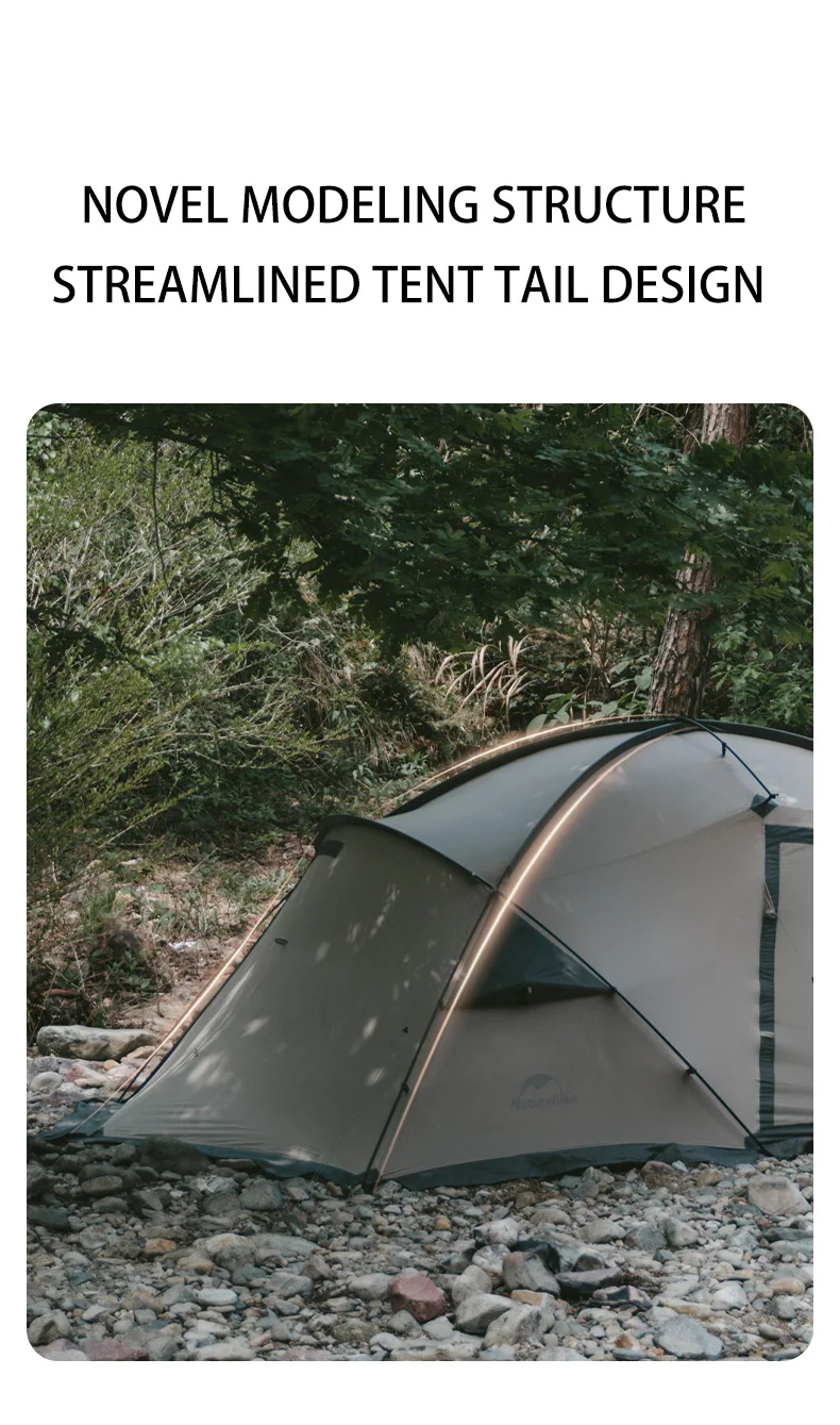 Naturehike Massif Hot Tent with Stove Jack Waterproof Windproof 4 Season Tent 2 Person Cold Weather Winter Tents for Camping