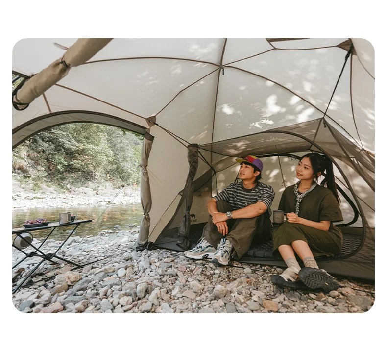 Naturehike Massif Hot Tent with Stove Jack Waterproof Windproof 4 Season Tent 2 Person Cold Weather Winter Tents for Camping