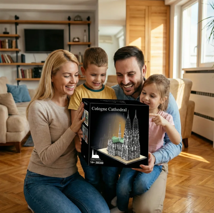 8614PCS Cologne Cathedral Building Blocks Gothic Church Architecture Modular Model Kit ,Assembly Toys for Adults Gift Home Decor