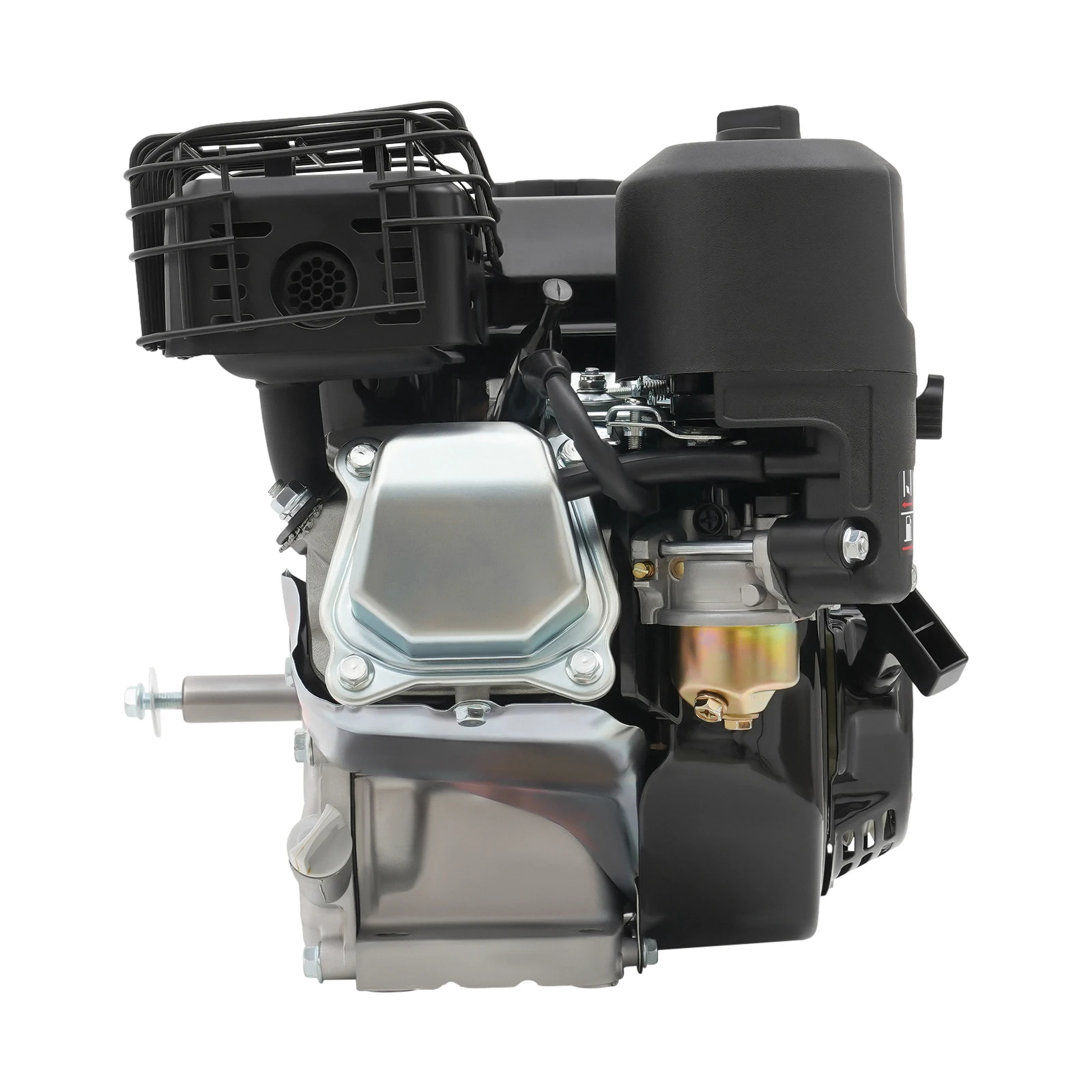 7.5HP 4-Stroke Horizontal Shaft Engine, Heavy Duty Cast Iron and Aluminum Construction for Generator Water Pump