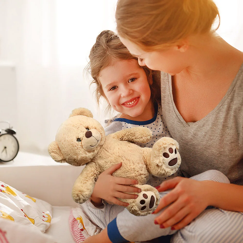 Brown Teddy Bear Stuffed Animals, 12'' Cute Plush Teddy Bear Toy, Plushies for Kids Toddlers Boy Girls Birthday Christmas Gifts