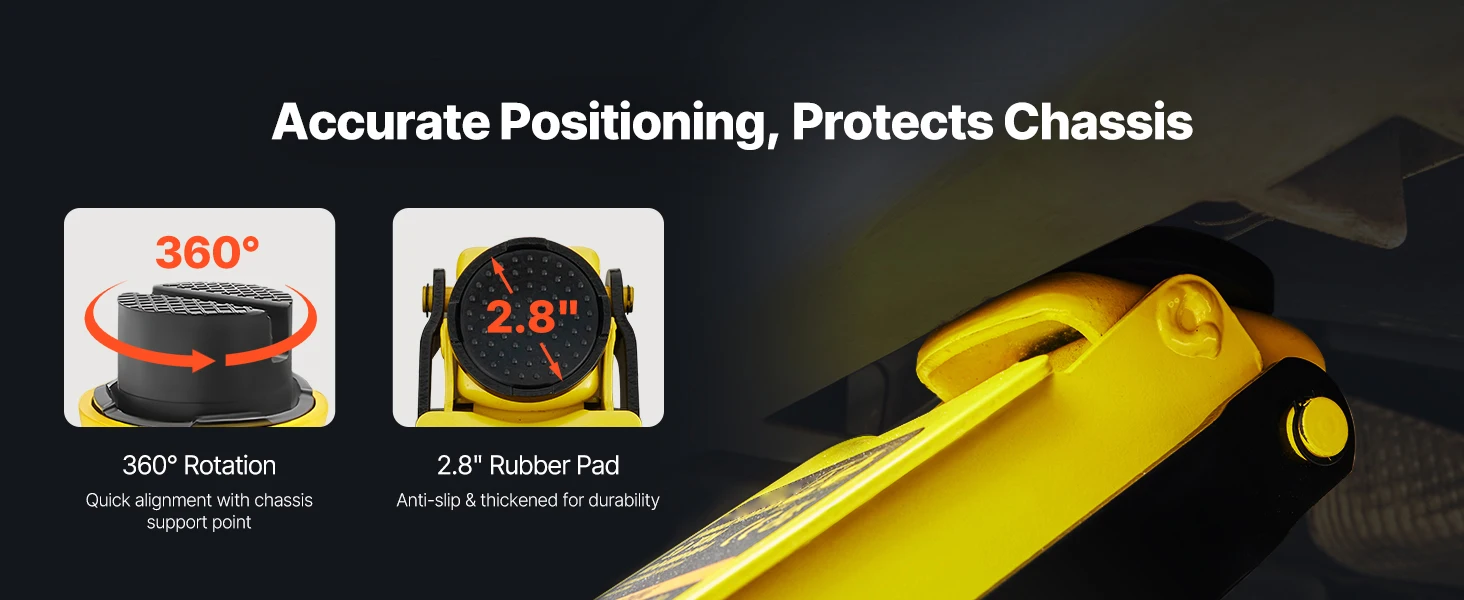 SucceBuy 2.5 Ton Floor Hydraulic Jack Pneumatic Low Profile Floor Jack Heavy-Duty Steel Floor Jacks with Single Piston Lift Pump