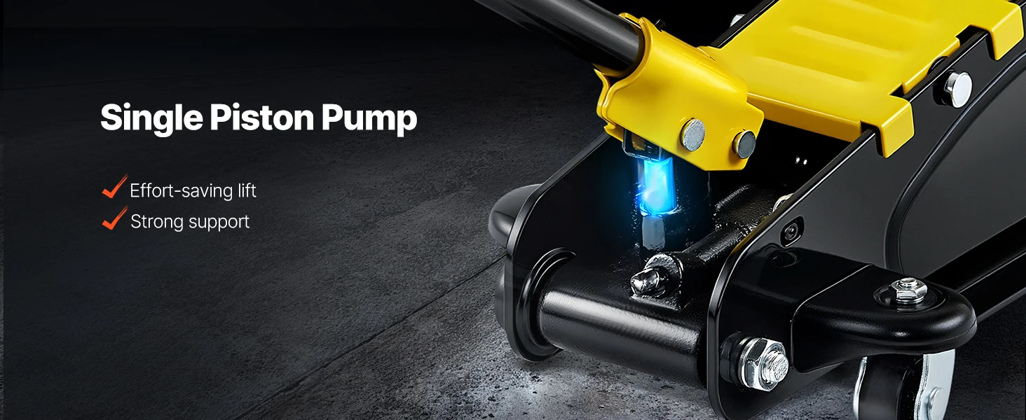 SucceBuy 2.5 Ton Floor Hydraulic Jack Pneumatic Low Profile Floor Jack Heavy-Duty Steel Floor Jacks with Single Piston Lift Pump