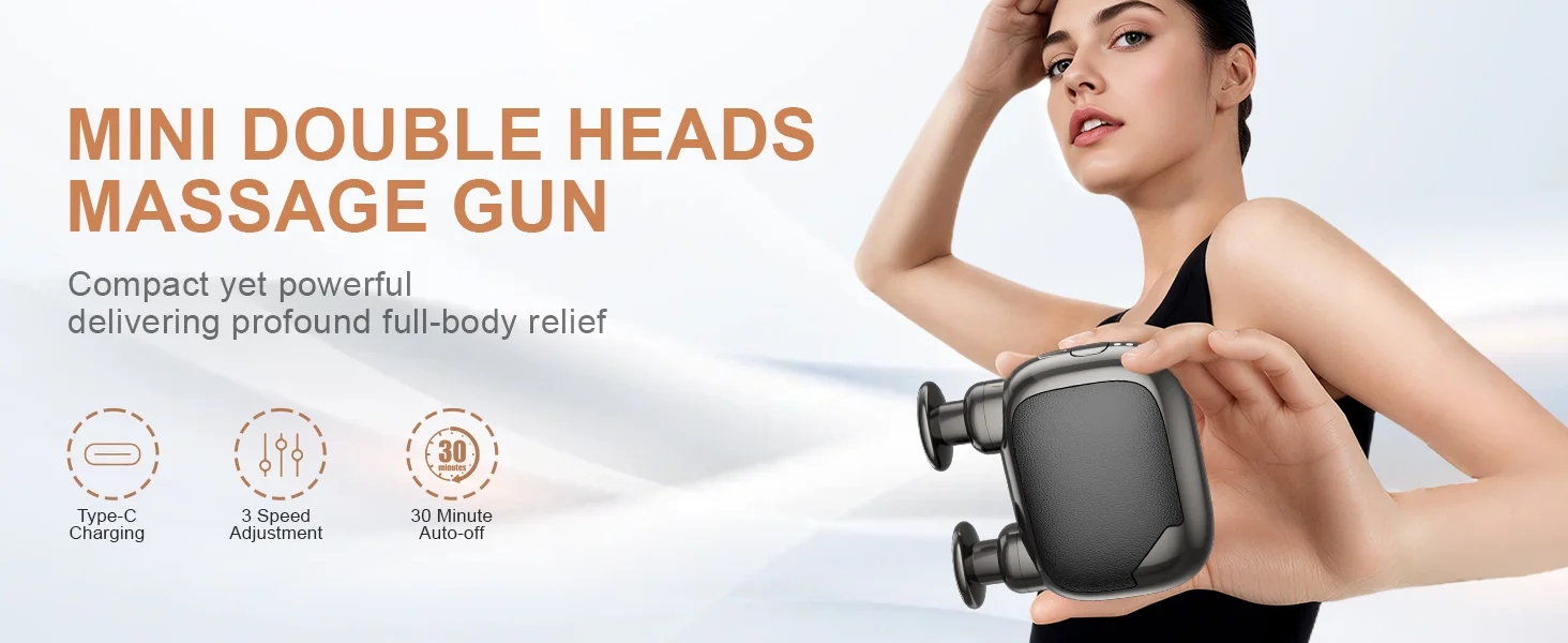 Leercon High Frequency Vibration Fascia Gun Portable Electric Massage Gun Mini Body Massage Gun Muscle Relaxation Fascia masajeador,Best Gift for Women Men