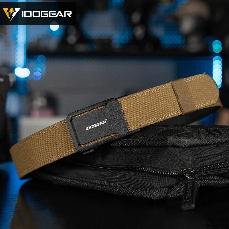 IDOGEAR SPORTS Quick-Adjust Tactical Ratchet Belt | Heavy-Duty 1.75" 1000D Nylon for EDC, CCW & Duty Use 3439