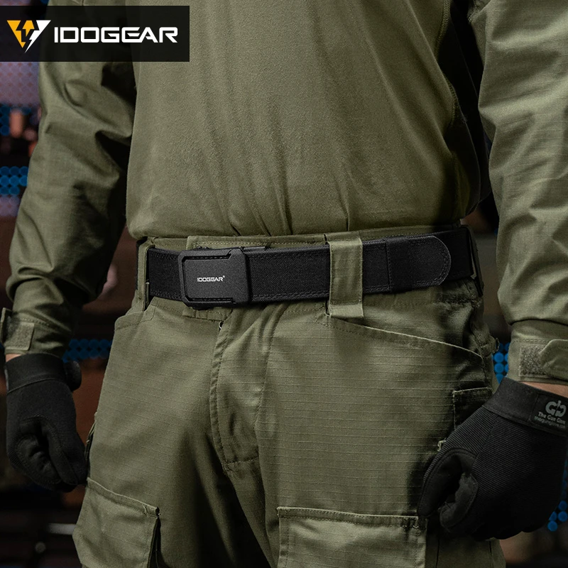 IDOGEAR SPORTS Quick-Adjust Tactical Ratchet Belt | Heavy-Duty 1.75" 1000D Nylon for EDC, CCW & Duty Use 3439