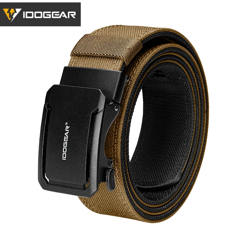 IDOGEAR SPORTS Quick-Adjust Tactical Ratchet Belt | Heavy-Duty 1.75" 1000D Nylon for EDC, CCW & Duty Use 3439