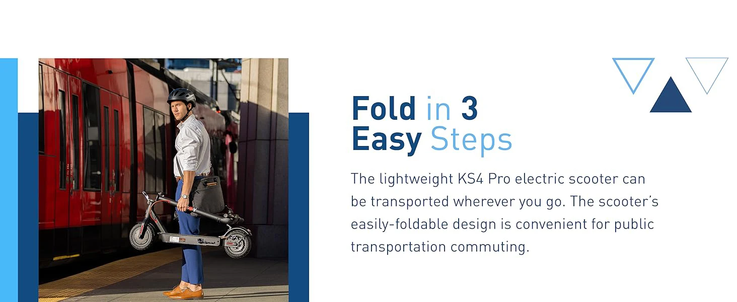 Hiboy KS4 Pro Electric Scooter 500W Powerful Motor, 10" Honeycomb Tires, Up to 25 Miles, 19 MPH Max Speed, Foldable for Easy Storage, Adults Favorite, Hiboy Smart App Control, LED Lights, Lightweight Design, Ideal for City Commuting & Off-Road Adventure
