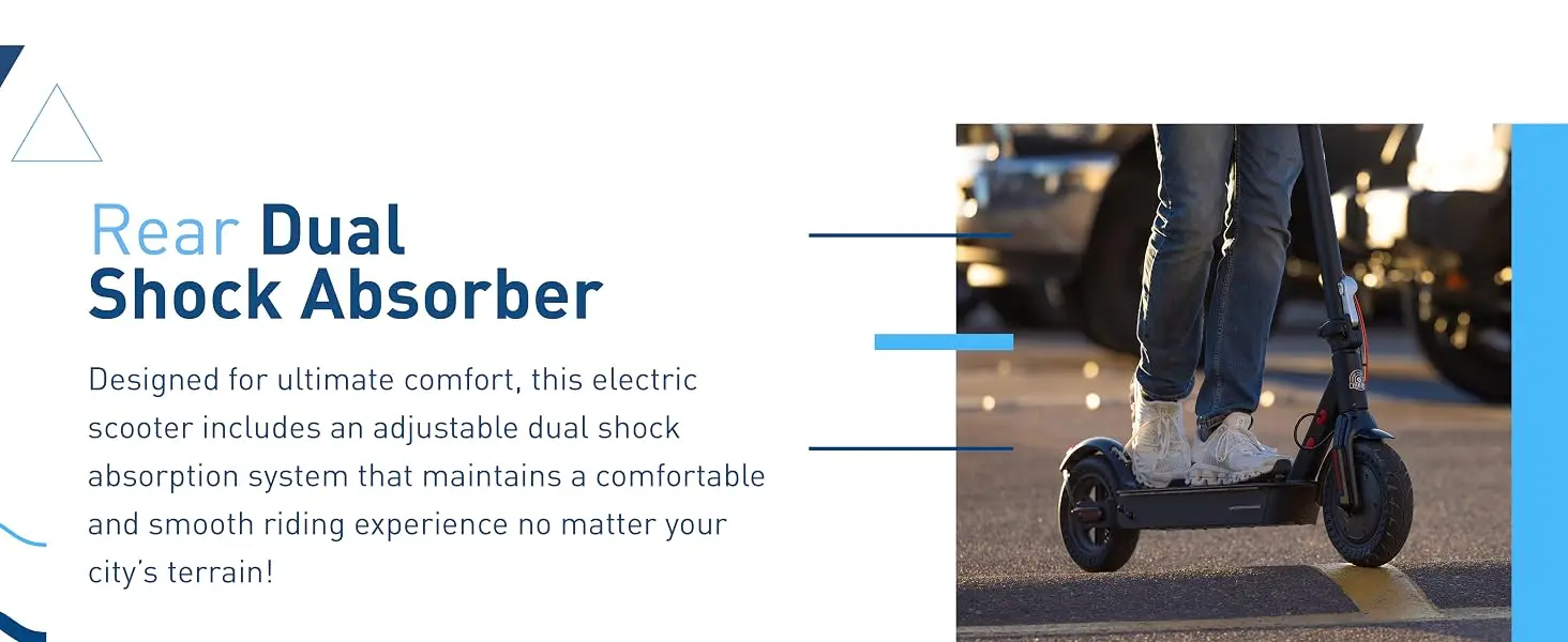 Hiboy KS4 Pro Electric Scooter 500W Powerful Motor, 10" Honeycomb Tires, Up to 25 Miles, 19 MPH Max Speed, Foldable for Easy Storage, Adults Favorite, Hiboy Smart App Control, LED Lights, Lightweight Design, Ideal for City Commuting & Off-Road Adventure