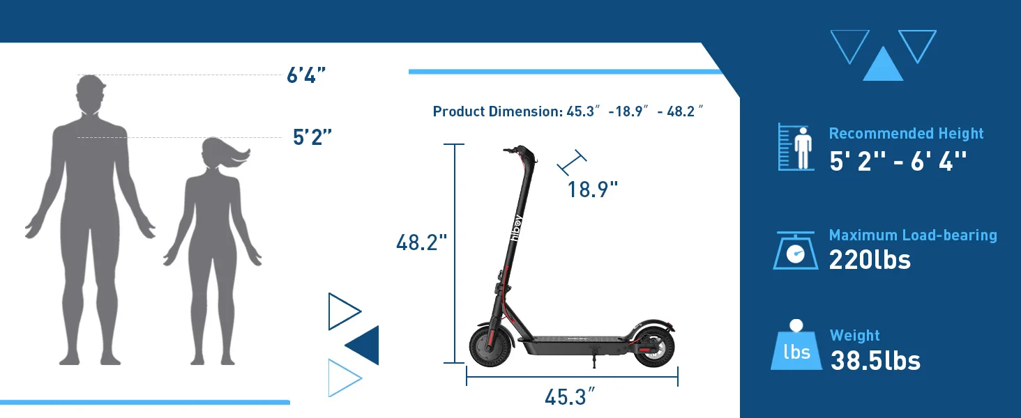 Hiboy KS4 Pro Electric Scooter 500W Powerful Motor, 10" Honeycomb Tires, Up to 25 Miles, 19 MPH Max Speed, Foldable for Easy Storage, Adults Favorite, Hiboy Smart App Control, LED Lights, Lightweight Design, Ideal for City Commuting & Off-Road Adventure