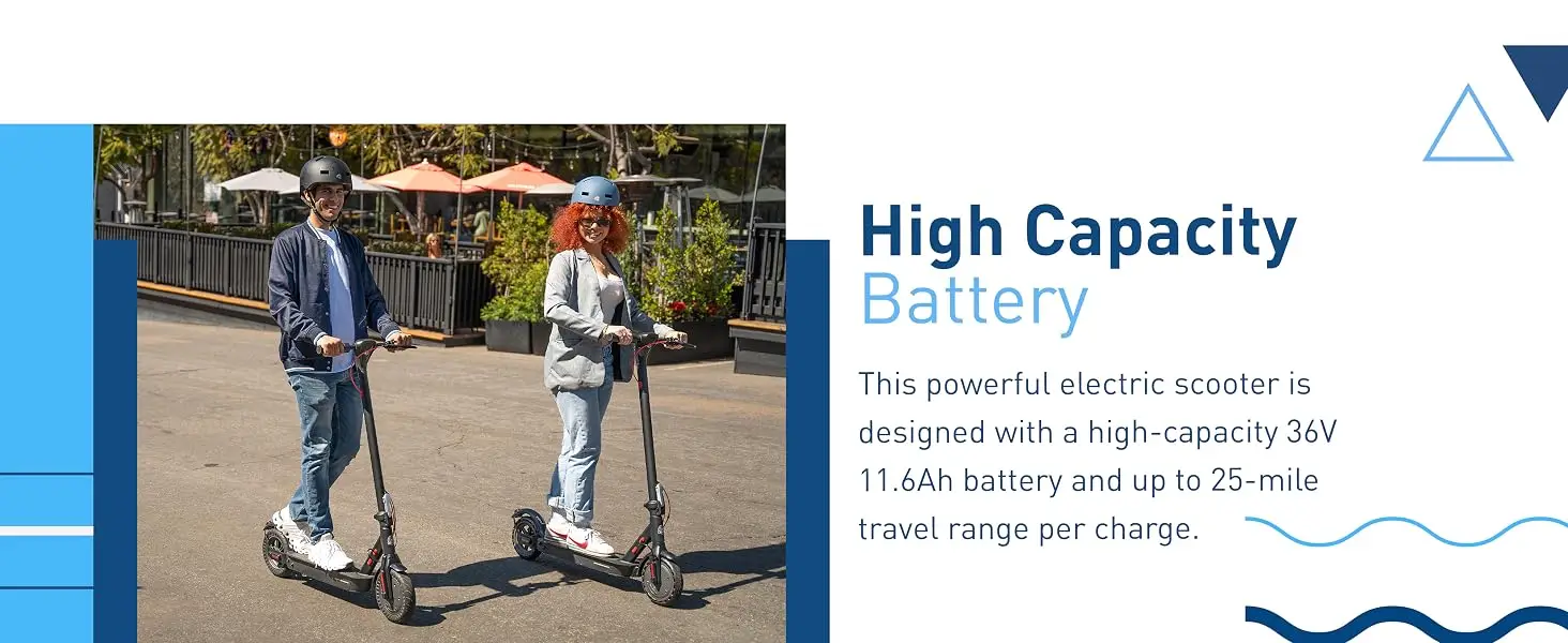 Hiboy KS4 Pro Electric Scooter 500W Powerful Motor, 10" Honeycomb Tires, Up to 25 Miles, 19 MPH Max Speed, Foldable for Easy Storage, Adults Favorite, Hiboy Smart App Control, LED Lights, Lightweight Design, Ideal for City Commuting & Off-Road Adventure