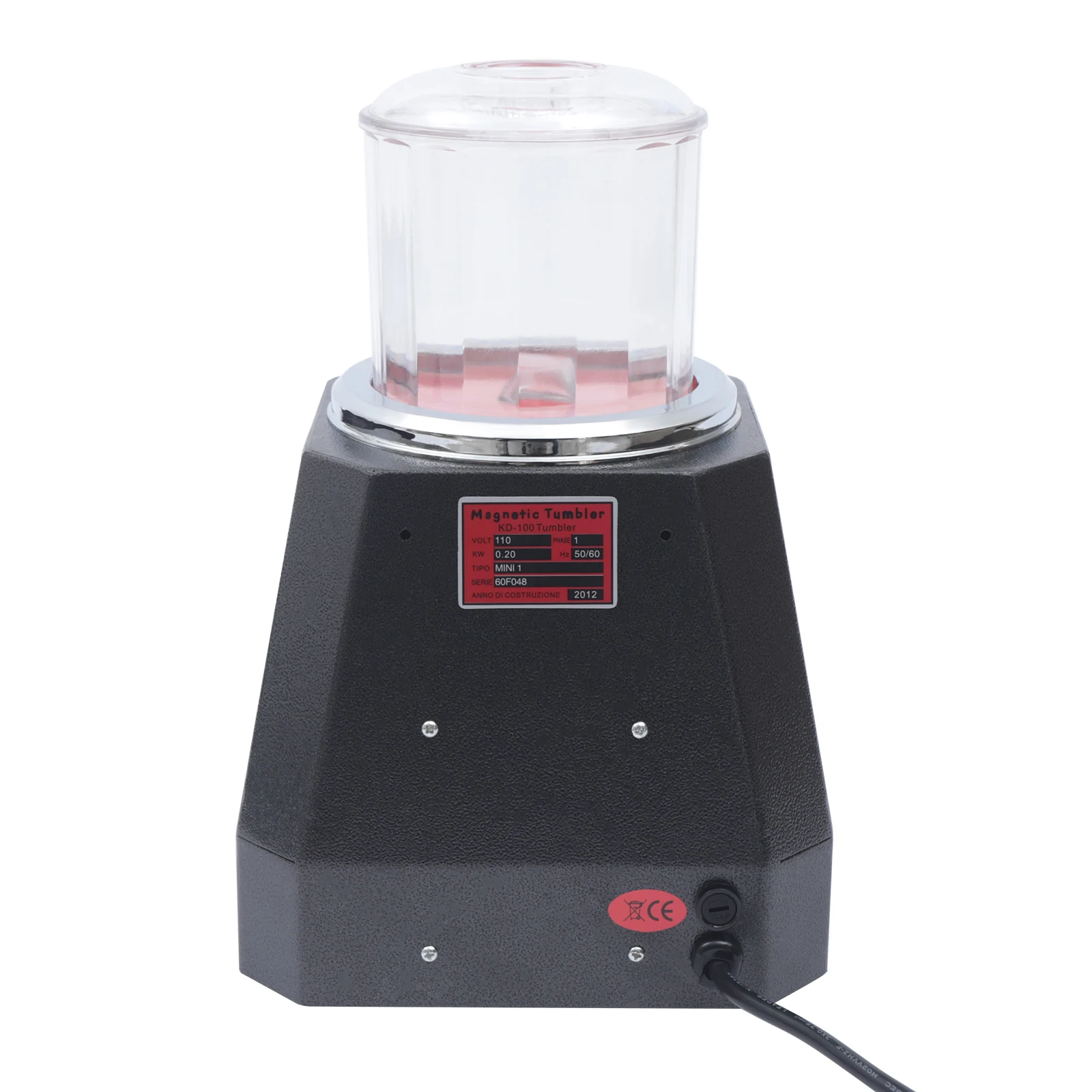 2000-3500 RPM Magnetic Polishing Machine 4 Speed Magnetic Tumbling Machine for Jewelry Metal Parts for Gold Silver Steel