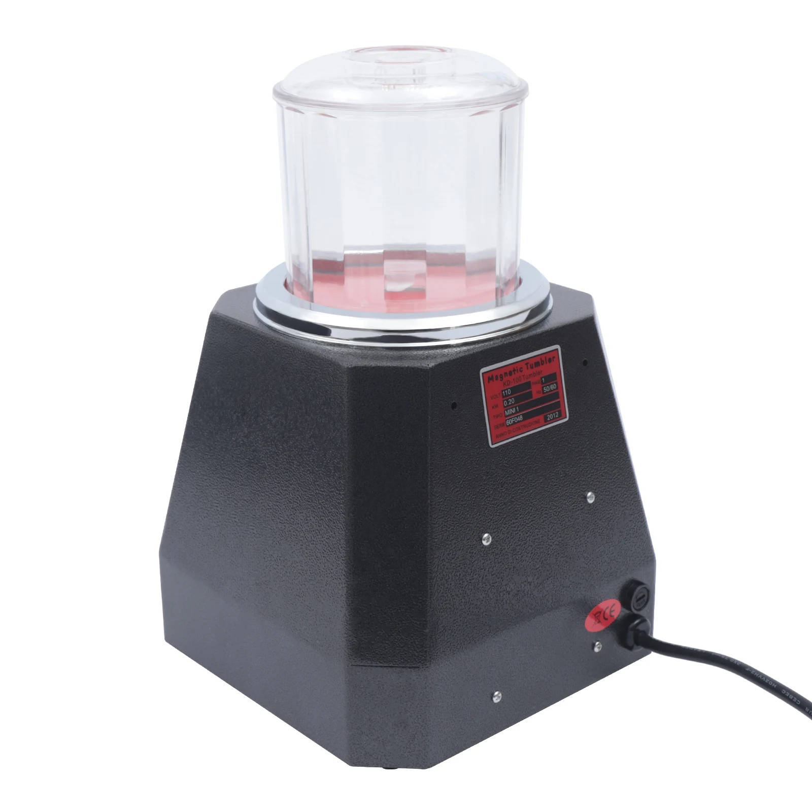 2000-3500 RPM Magnetic Polishing Machine 4 Speed Magnetic Tumbling Machine for Jewelry Metal Parts for Gold Silver Steel