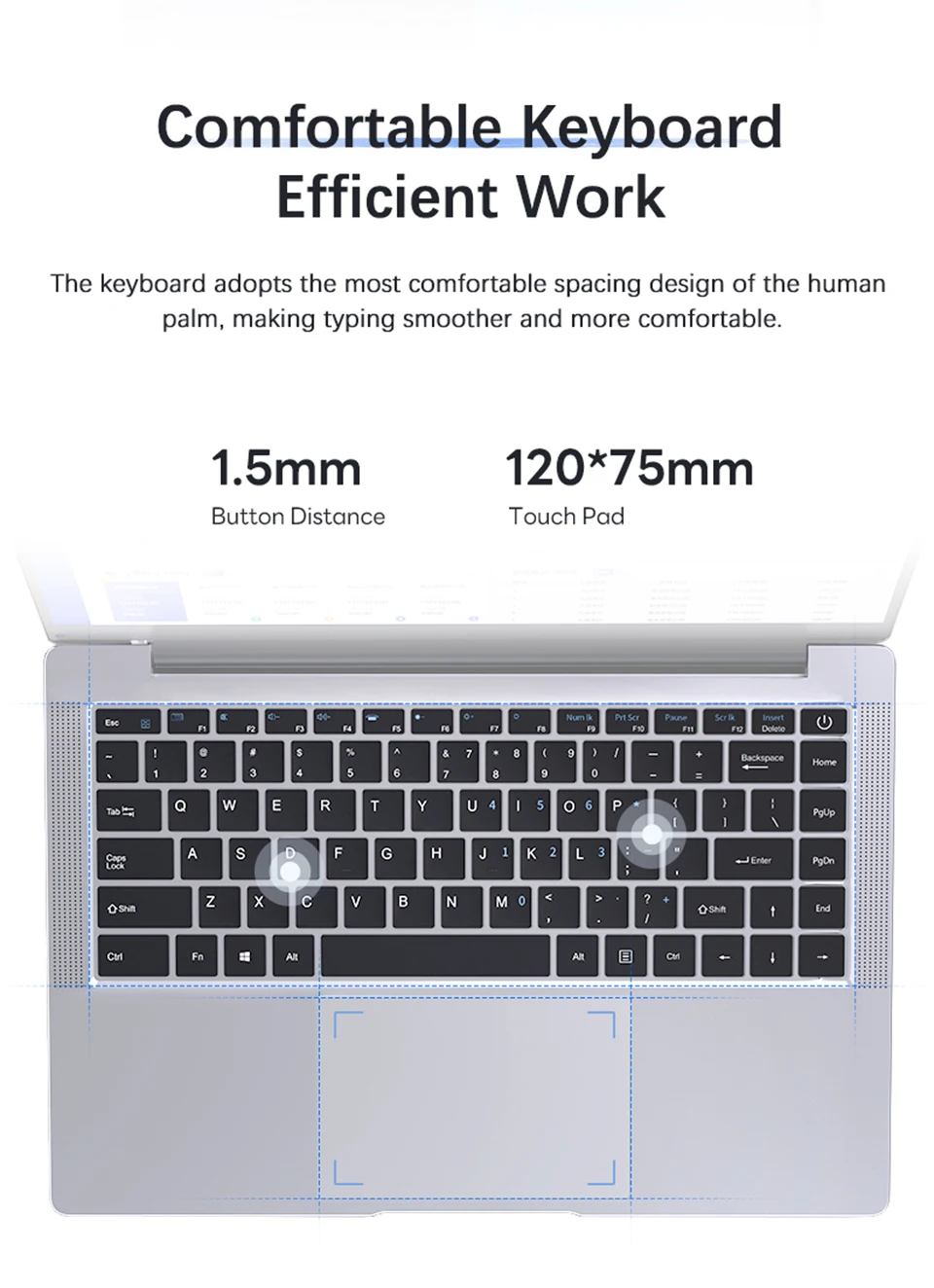 Xiaman 14.1 Inch HD Display Laptop Computer Windows 11 Pro Intel Atom A3950 Laptops Lightweight Notebook PC Office Study Computer