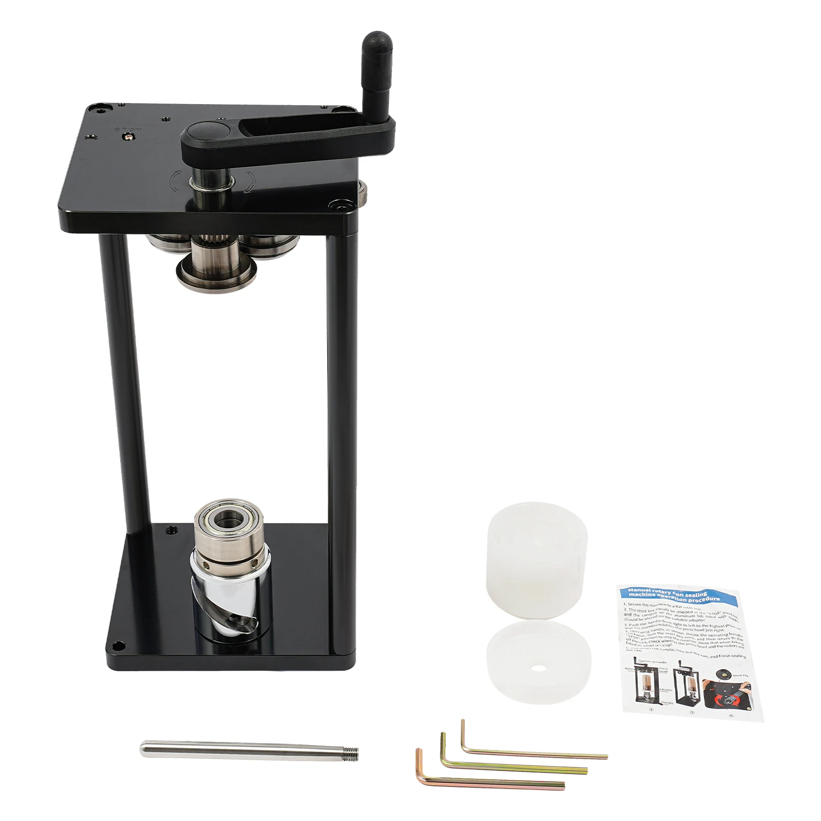 Manual Can Sealer, 10 Pcs/min Aluminum Can Seamer, Stainless Steel Can Sealing Machine For Sealing PET & Aluminum Cans