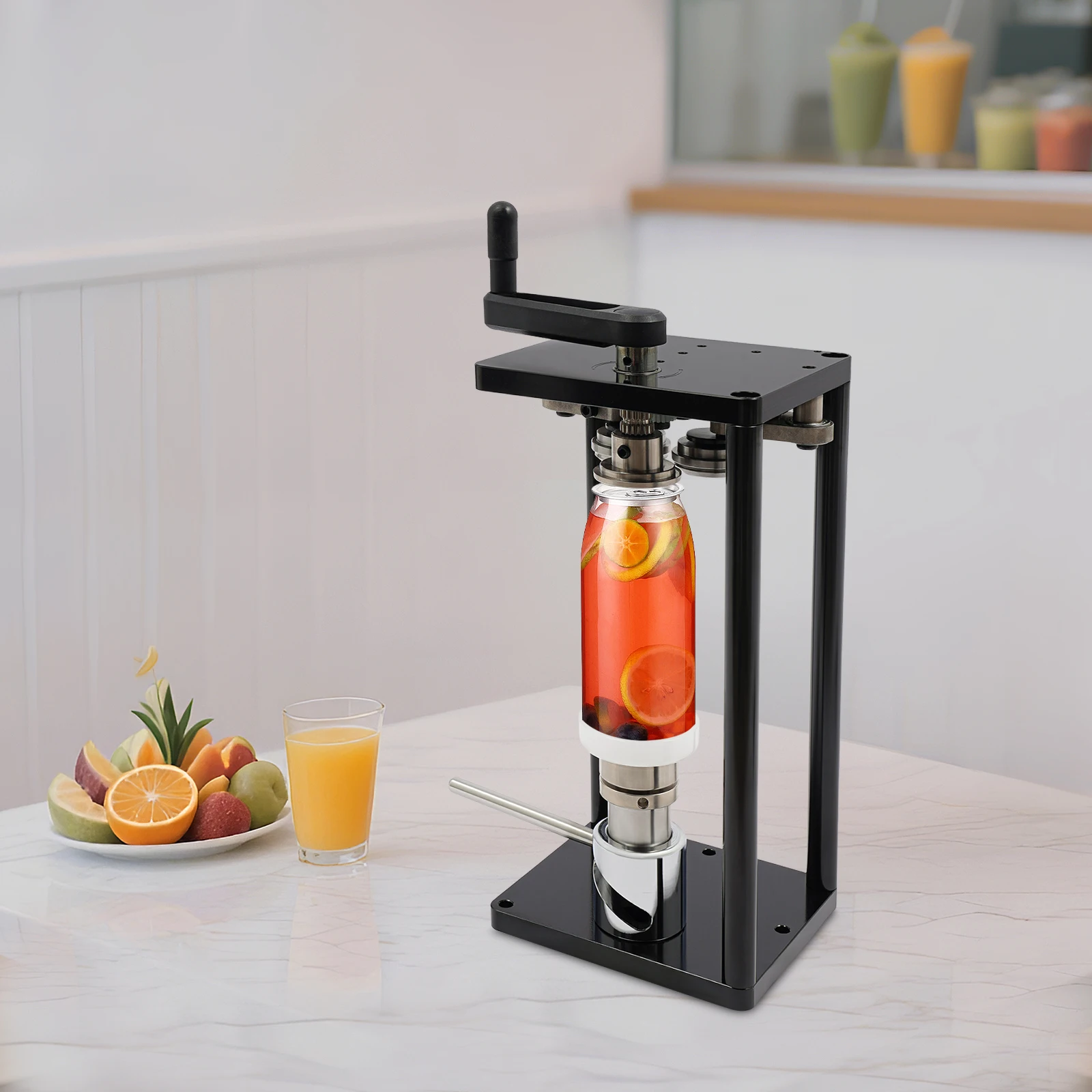 Manual Can Sealer, 10 Pcs/min Aluminum Can Seamer, Stainless Steel Can Sealing Machine For Sealing PET & Aluminum Cans