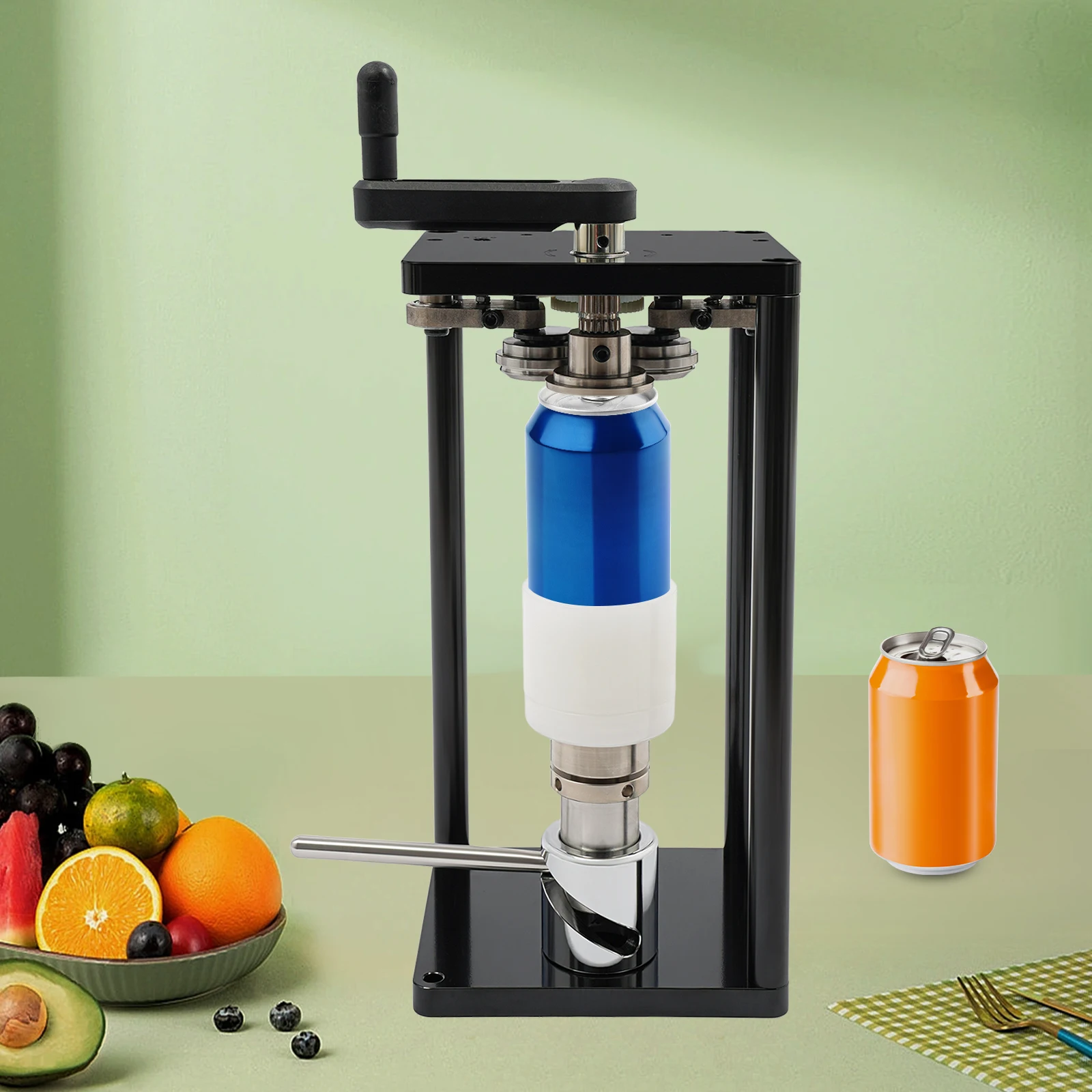 Manual Can Sealer, 10 Pcs/min Aluminum Can Seamer, Stainless Steel Can Sealing Machine For Sealing PET & Aluminum Cans