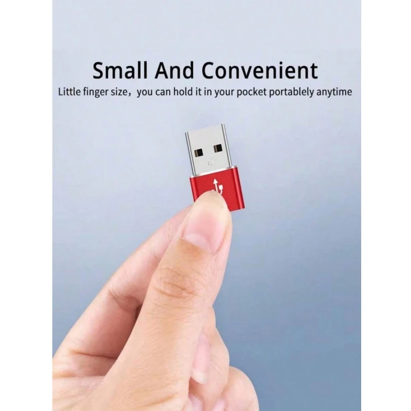 USB To Type-C Adapter, Suitable For Charging &Data Transfer Between Phones, Computers, Cameras With USB To Type-C Interface