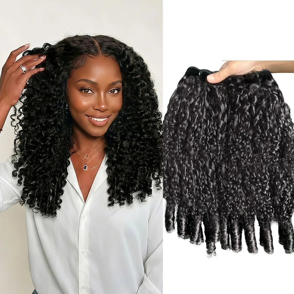 18A Burmese Curly Bundles Human Hair Water Wave 1 3 4 Bundle Raw Hair Extensions Natural Color Remy Weave Brazilian Wigs Original Human Hair