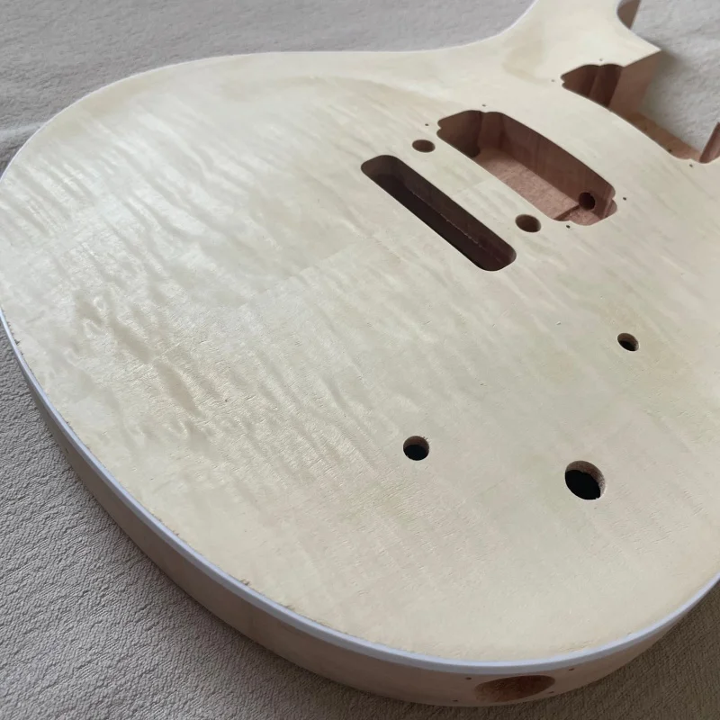 Double Swing DIY Electric Guitar Kit 24 Fret Maple Veneer Lower Flyer Inlay