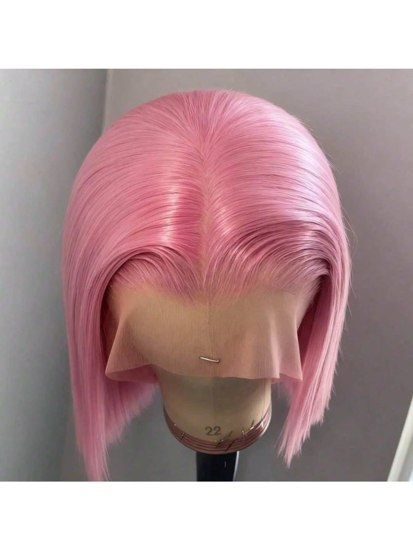 200 Density Pink Bob Lace Front Wigs Human Hair Wigs For Women 13X4 HD Transparent Straight Lace Front Wigs Human Hair Bob Wig Pre Plucked Glueless With Baby Hair Bleached Knots Brazilian Pink Colored Short Bone Straight