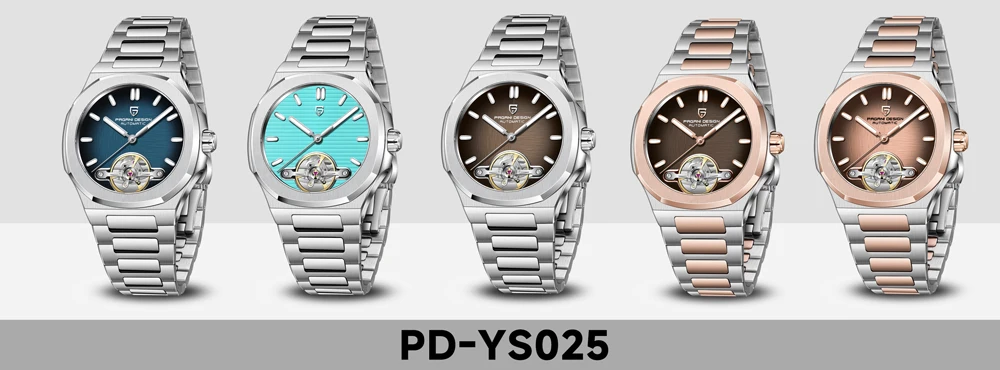 2026 New PAGANI DESIGN Tourbillon Men's Mechanical Watches Gold Luxury Automatic Watch For Men AR Sapphire Waterproof Luminous Hollow Stainless Steel Man Clock