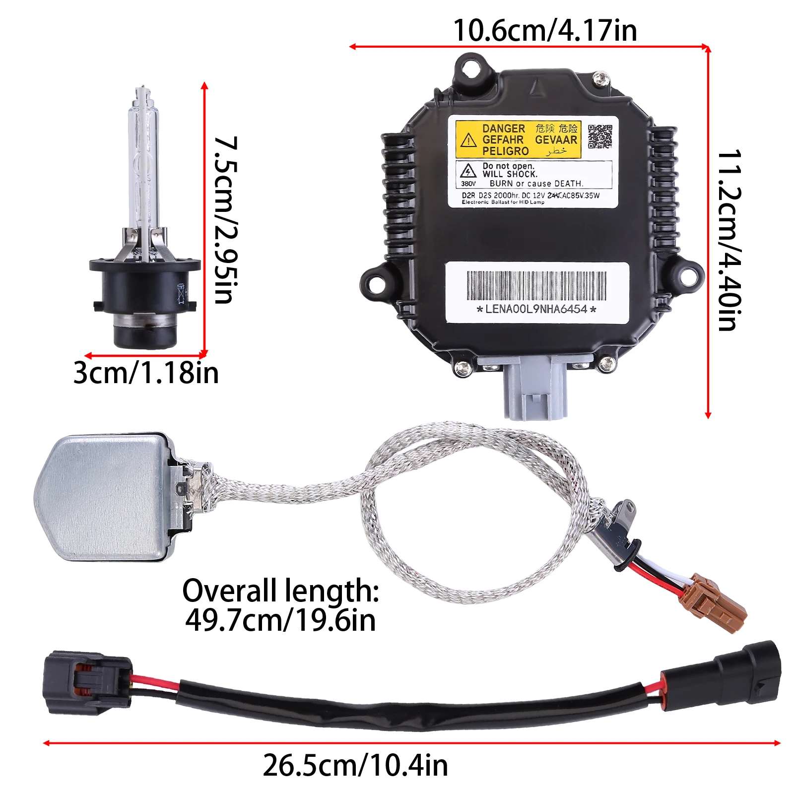 1Set New Quality Car Xenon HID Headlight Ballast Control Unit With Igniter D2S Bulb 28474-8991A 28474-89904 For Nissan Altima 350Z Maxima Murano Rogue Infiniti G35 G37 FX35 Q40 QX60 QX56 QX70 QX80 Car Accessories