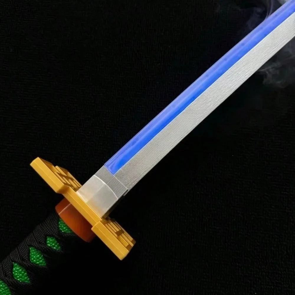 Demon Slayer 104cm 40in Triple Style Combo Plastic LED Smoke Fog Effect Katana Sword Safe Unsharpened Cosplay Display Photo Prop