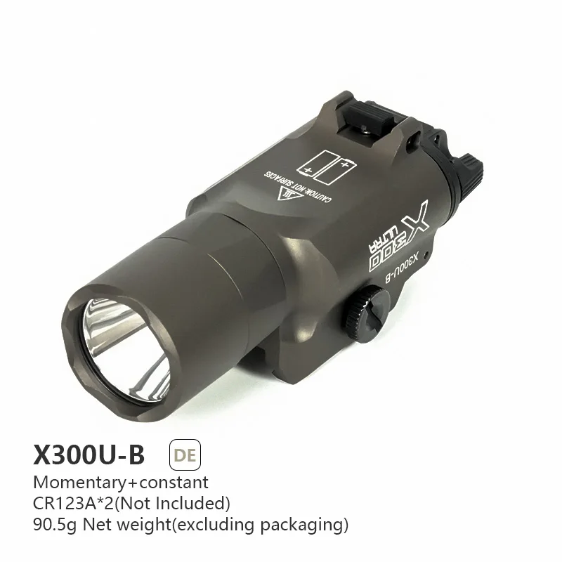 Tactical SF X300UB X300U-B X300U Metal Flashlight 1000 Lumen LED White Light Strobe Hunting X300 Scout Light Fit 20mm Rail Outdoor Lighting