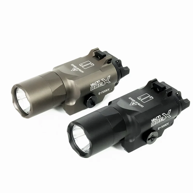 Tactical SF X300UB X300U-B X300U Metal Flashlight 1000 Lumen LED White Light Strobe Hunting X300 Scout Light Fit 20mm Rail Outdoor Lighting