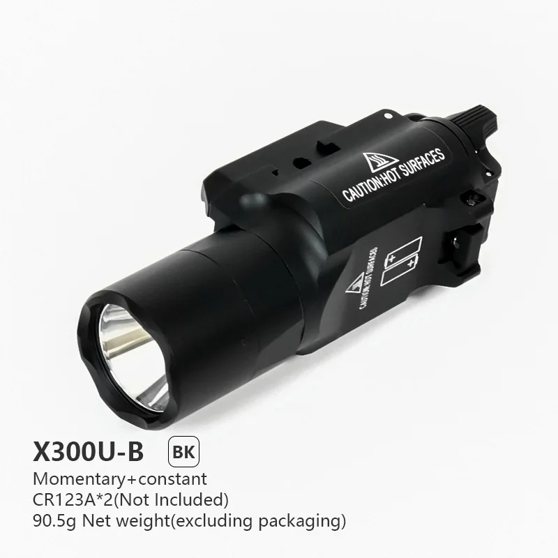Tactical SF X300UB X300U-B X300U Metal Flashlight 1000 Lumen LED White Light Strobe Hunting X300 Scout Light Fit 20mm Rail Outdoor Lighting