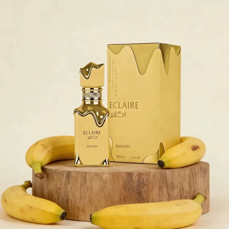 Lattafa Eclaire Banoffi – Gourmand, Sweet, Fruity, Musky – Eau De Parfum Spray Long-Lasting Fragrance for Women, 3.4 Ounce / 100 ml