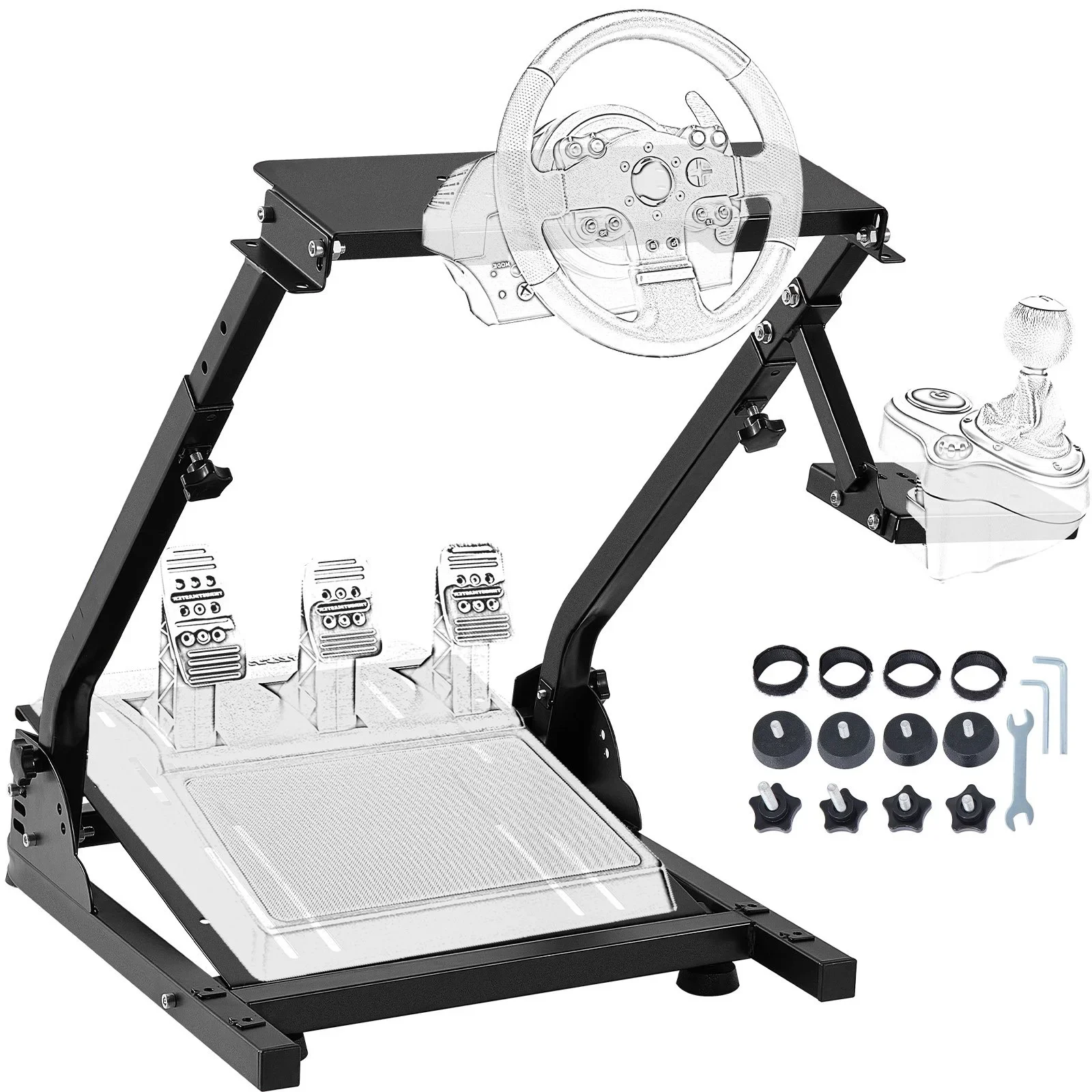 SIHAO Gaming Wheel Stand G27 G29 G920 T300R, Racing Simulator Steering Support for Xbox PS4 PlayStation, Cockpit Mount Stand