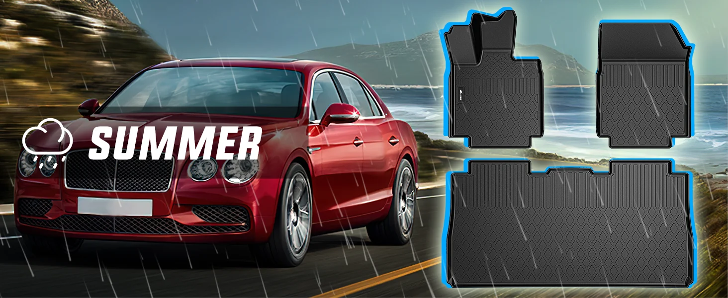 Nilight Floor Mats for Tesla Cybertruck Cyber Truck 2023 2024 2025 2026 All Weather Custom Fit Heavy Duty Floor Liners