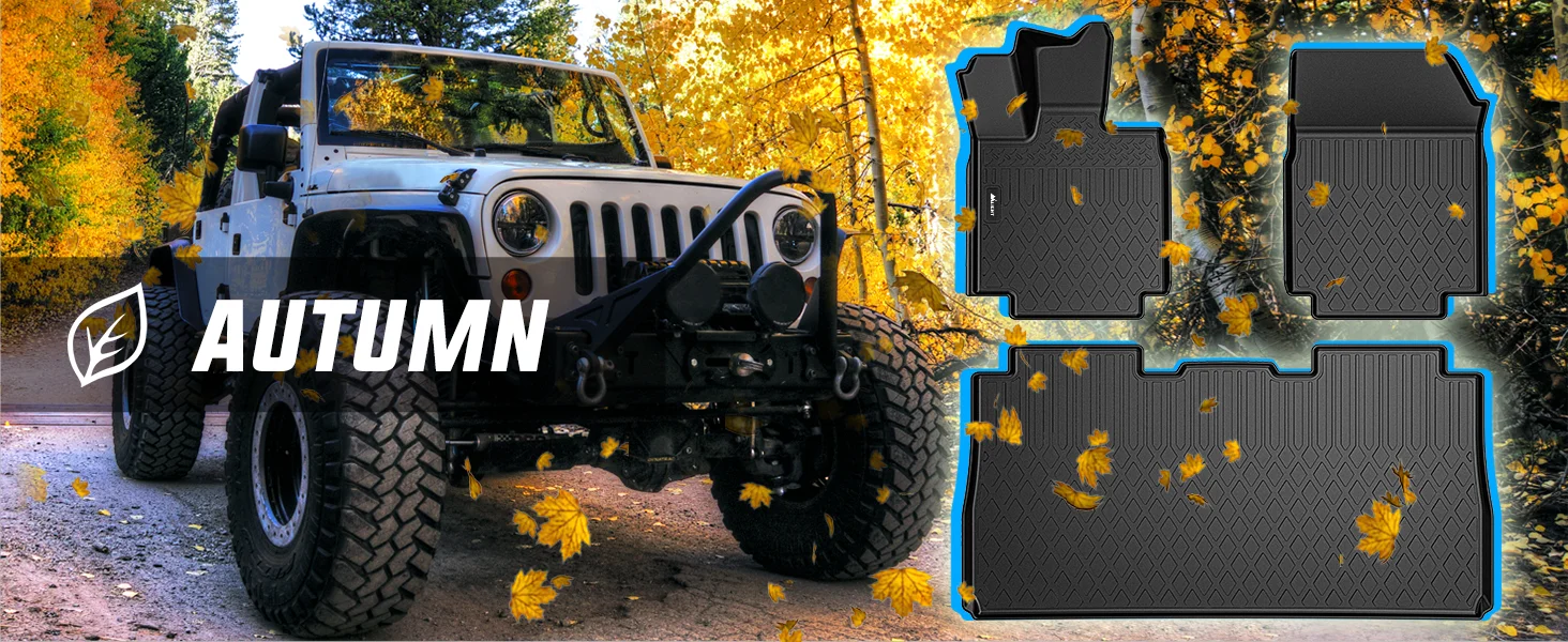Nilight Floor Mats for Tesla Cybertruck Cyber Truck 2023 2024 2025 2026 All Weather Custom Fit Heavy Duty Floor Liners