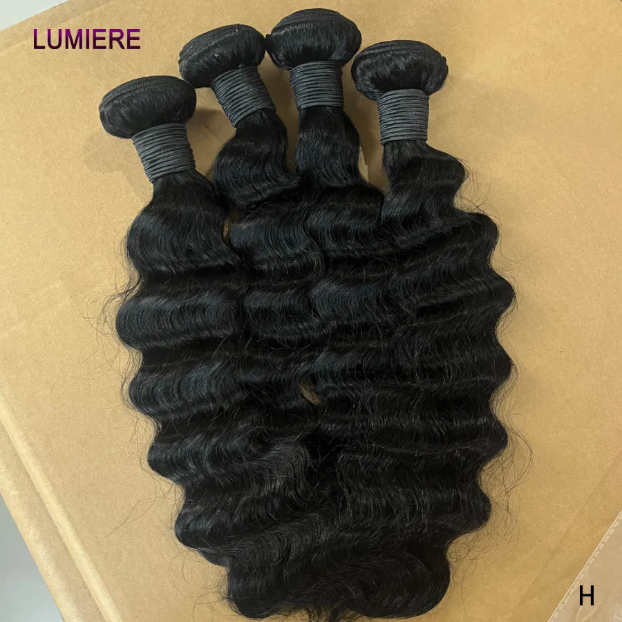 Loose Deep Wave Bundles  Raw Virgin Human Hair Brazilian 30 32 Inch Curly Hair Bundles  Human Hair Extensions Wholeasle 8-40 Inch Natural Wave Raw Human Hair Extensions Virgin Deep Wave Hair Bundles Wet And Wavy Hair Bundles 3/4 Pcs Extension