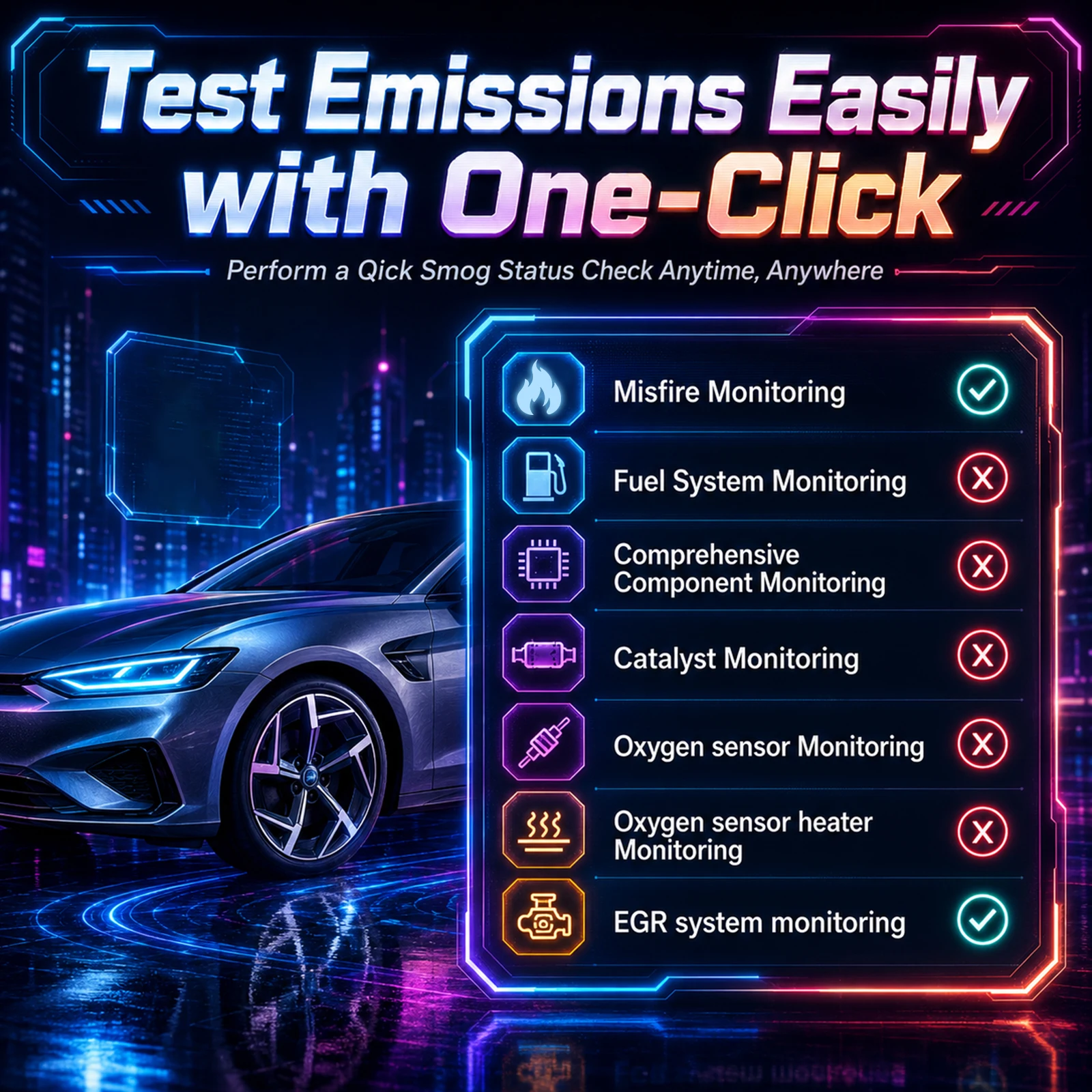 ELM327 2026 OBD2 Code Reader Car Diagnostic Scanner Vehicle Scanner Tool for Automotive Troubleshooting