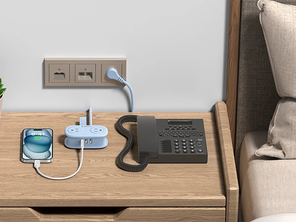 ORICO Travel Power Strip with USB C 4 Outlets 3 USB Ports 1 Type C 4FT Wrapped Extension Cord Non Surge Protector Cruise Ship Approved Wall Mountable Flat Plug ETL Listed for Home Office Dorm