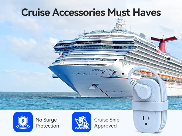 ORICO Travel Power Strip with USB C 4 Outlets 3 USB Ports 1 Type C 4FT Wrapped Extension Cord Non Surge Protector Cruise Ship Approved Wall Mountable Flat Plug ETL Listed for Home Office Dorm