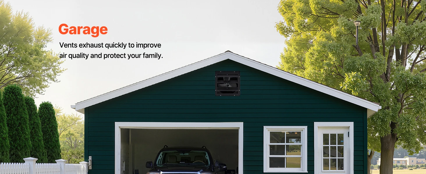 SucceBuy 10/12/14/18 inch Shutter Exhaust Fan Wall Mounted Attic Vent Fan with Variable Speed Controller AC Motor for Greenhouse