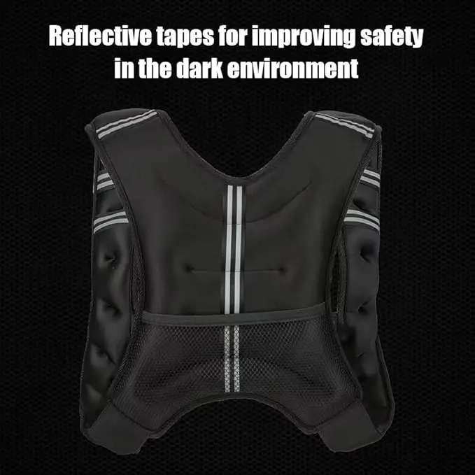 Weighted Vest for Men Women, 12 -30 Lbs Weights Included, Workout Equipment Strength for Training Workout, Jogging, Cardio, Walk