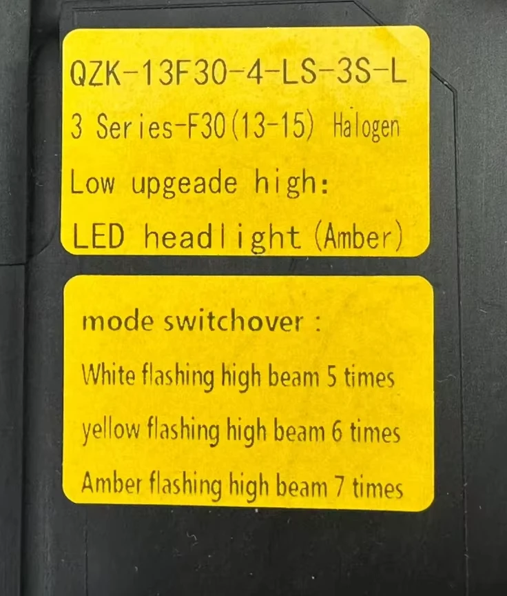 Car LED Headlight For BMW 3 Series F30 F31 F35 2013-2018 Yellow White Amber DRL Fog Turn Signal Lamp Plug and Play