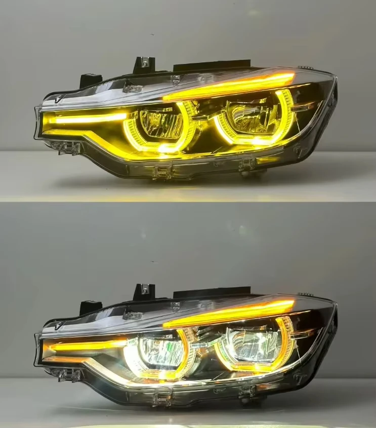 Car LED Headlight For BMW 3 Series F30 F31 F35 2013-2018 Yellow White Amber DRL Fog Turn Signal Lamp Plug and Play
