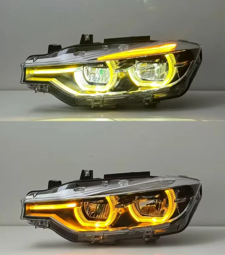 Car LED Headlight For BMW 3 Series F30 F31 F35 2013-2018 Yellow White Amber DRL Fog Turn Signal Lamp Plug and Play
