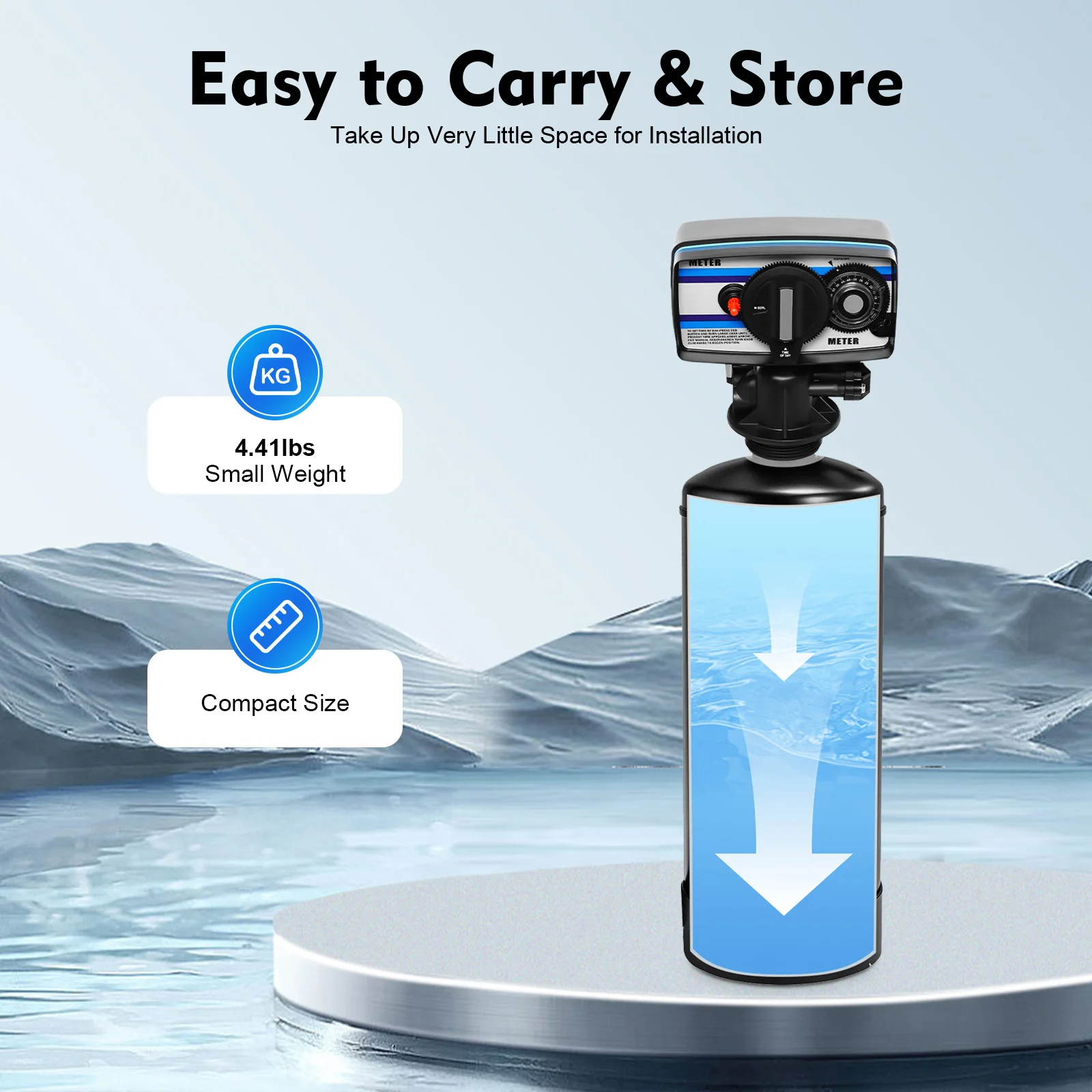 2T/4409lbs/H Digital Control Water Valve Automatic House Water Soft Control Valve for Water Softener Whole 5600SM Flow Type