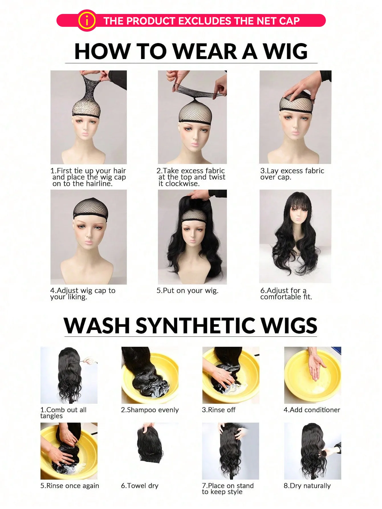 Short Bob Wig ForWomen Pixie Cut Wigs Glueless Wig None Lace Front Wig With Bangs Natural Black Straight Synthetic Wig