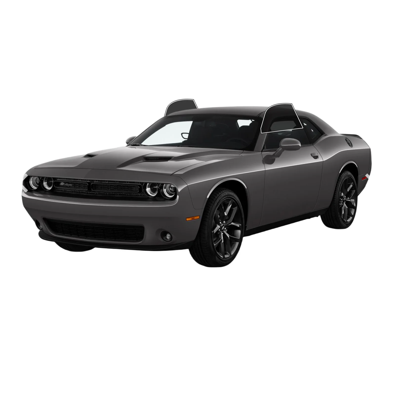 Window Tint Film PreCut For Dodge Challenger 2008-2023 Auto Sticker Sun Heat 2Ply Anti-Shatter, UV Blocking,Privacy Protection