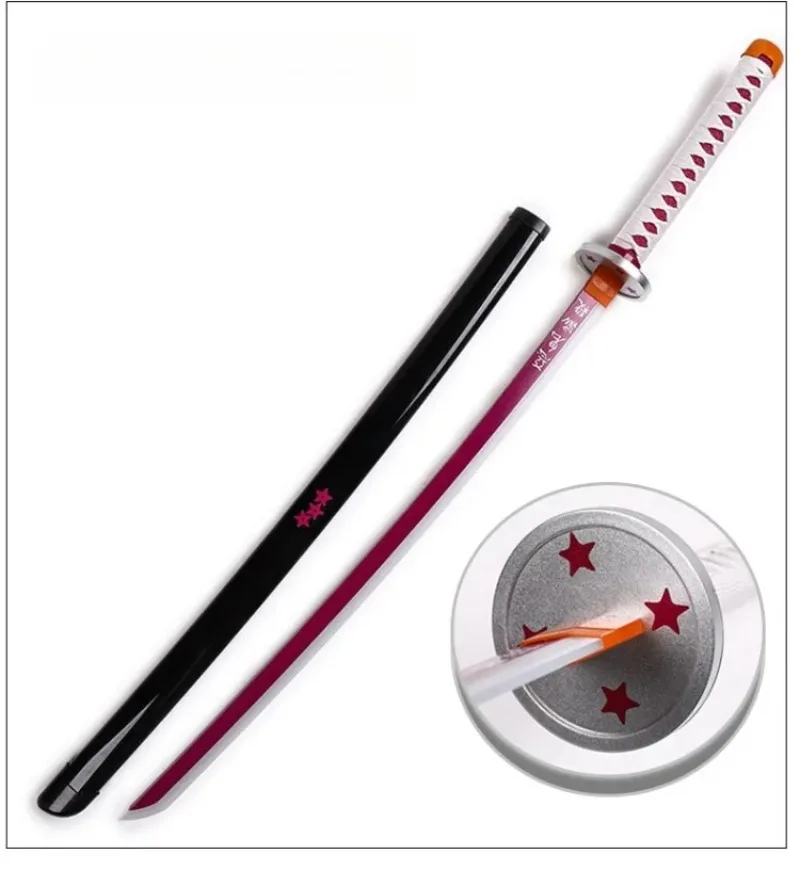 40inch Glow Demon Slayer Katana Kimetsu Tanjirou Cosplay Prop Sword Real Size Japanese Katana Led Lightsabre Samurai Toy Gift