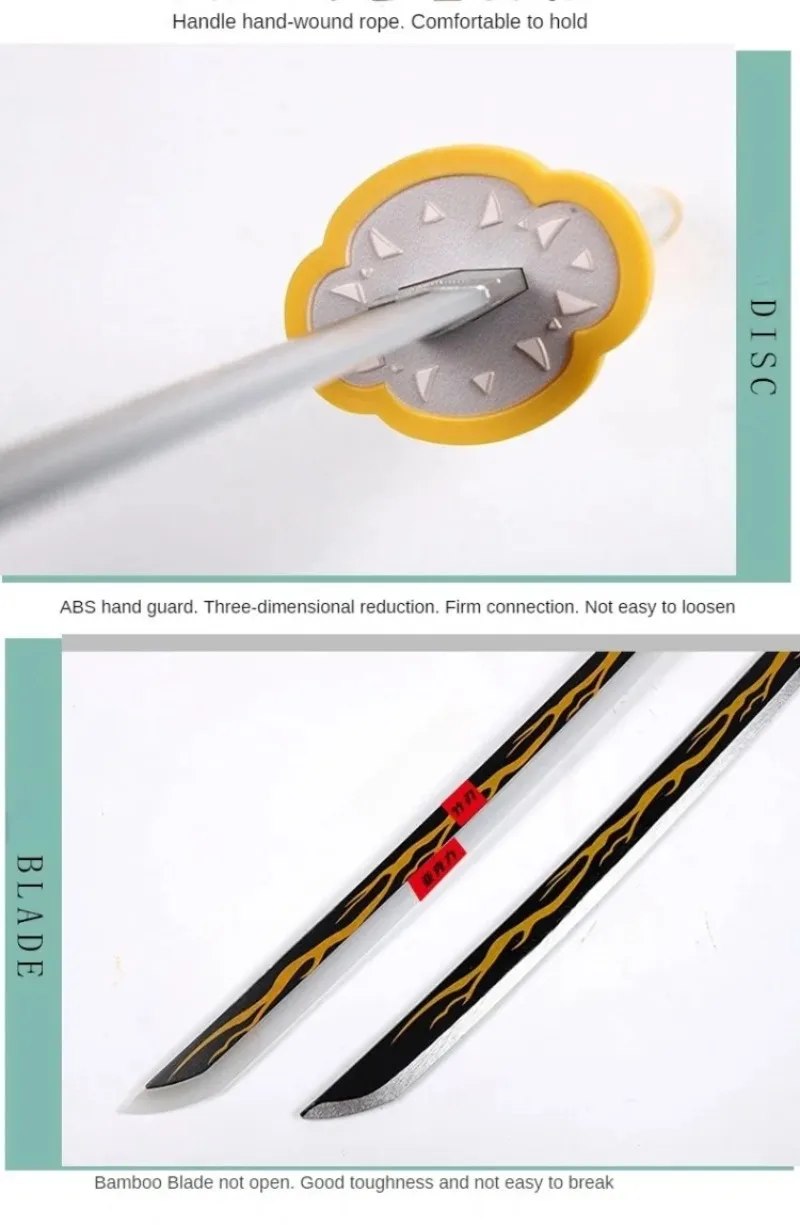 40inch Glow Demon Slayer Katana Kimetsu Tanjirou Cosplay Prop Sword Real Size Japanese Katana Led Lightsabre Samurai Toy Gift