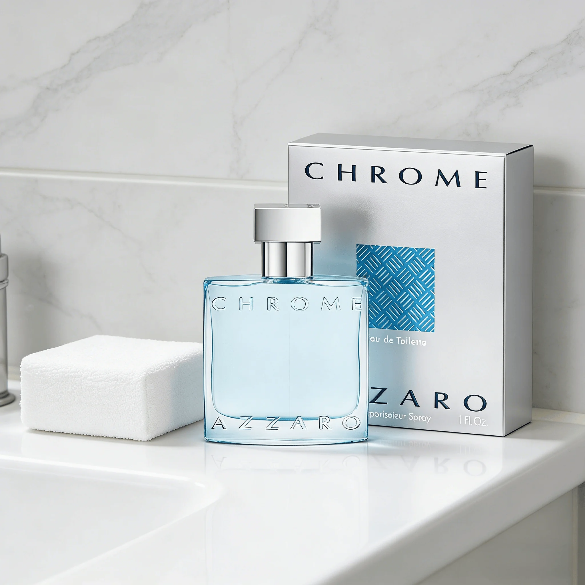 Chrome men Eau De Toilette Spray 3.38 oz Fragrant citrus notes Long-lasting fragrance